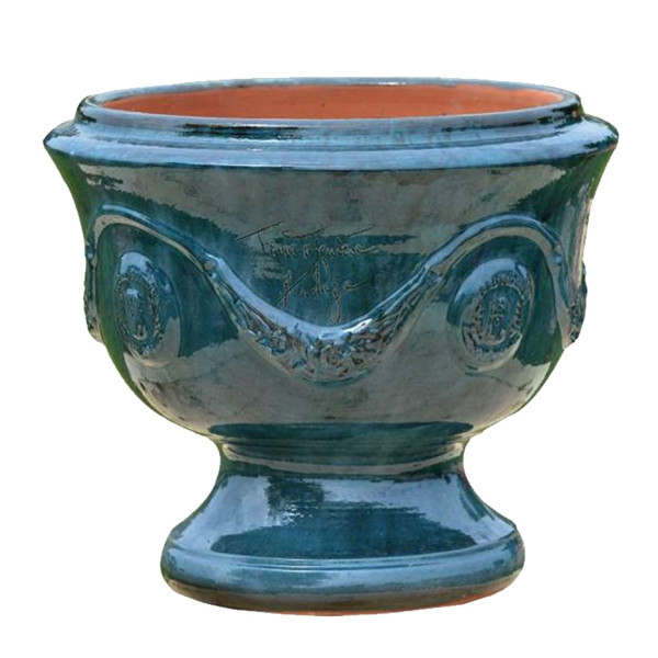 Vase coupe Anduze TERRE FIGUIERE bleu