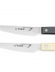 6 couteaux à steak Au Nain Scalène en inox - 4 coloris