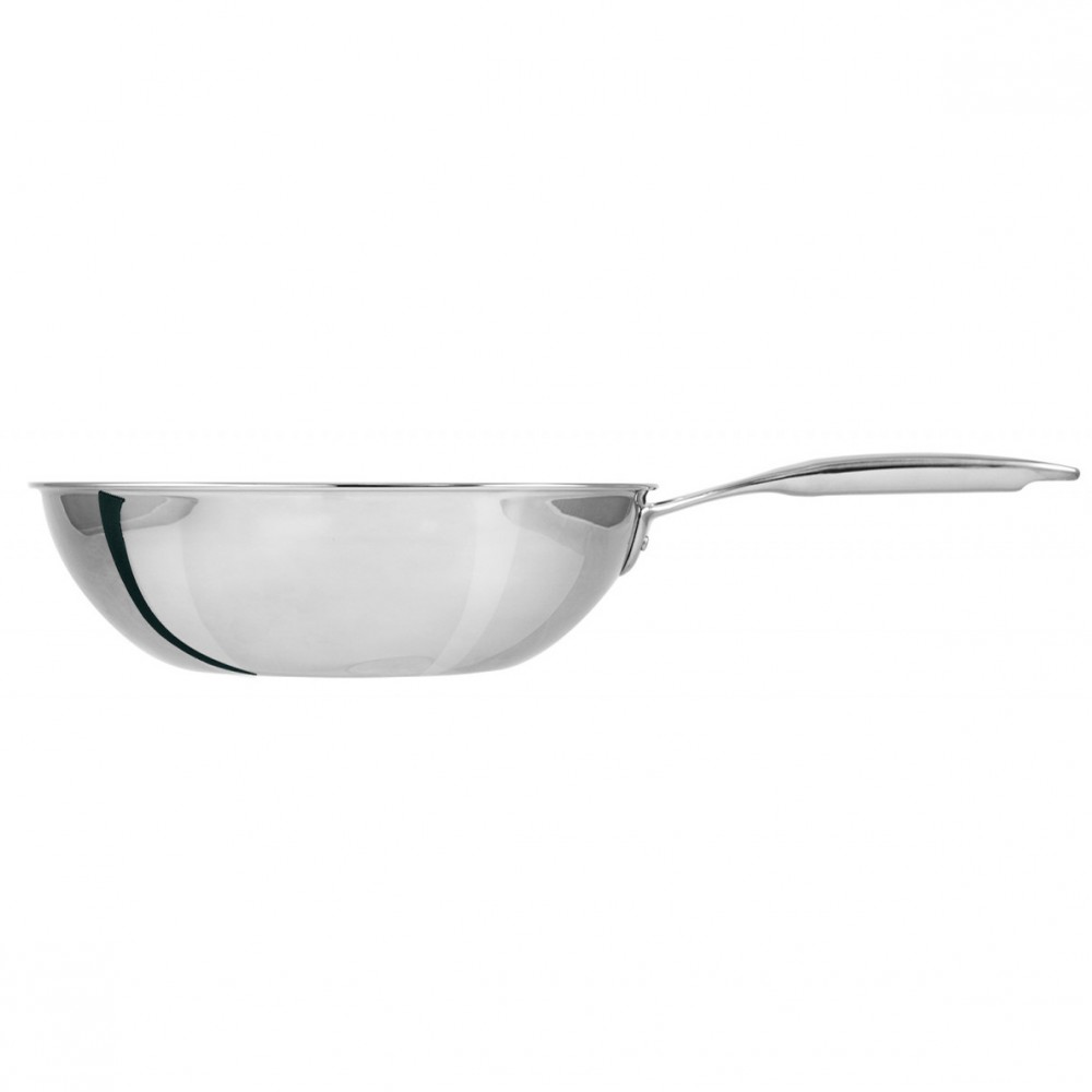 Wok inox Cristel Castel Pro - 5 tailles