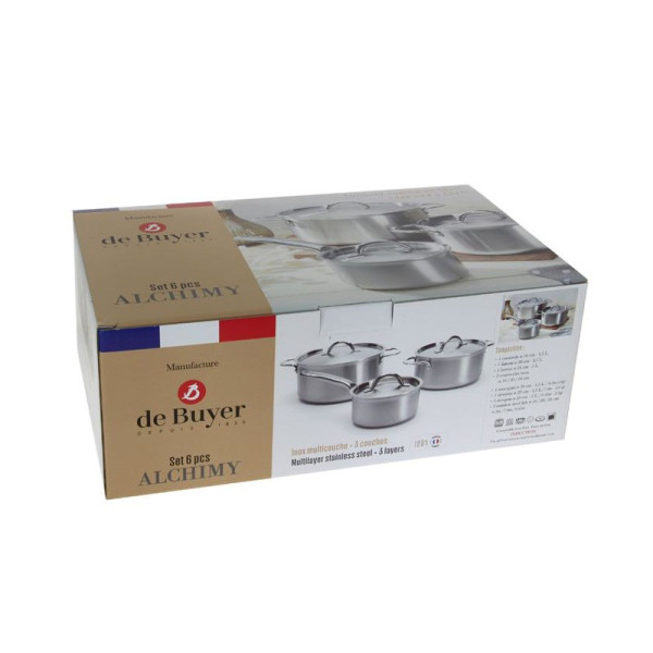 De Buyer Alchimy set 6-piece Saucepan Stewpot