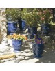 Vase Anduze Terre Figuière émaillé bleu foncé - 4 tailles