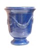 Vase Anduze Terre Figuière émaillé bleu foncé - 4 tailles