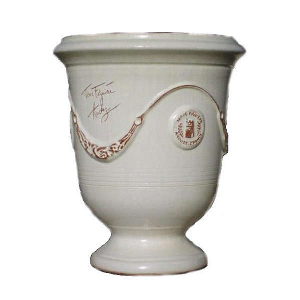 Vase Anduze Terre Figuière émaillé ivoire - 4 tailles