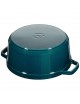 Staub Blue La Mer round cast iron cocotte - 4 diameters