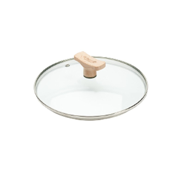 Couvercle en verre De Buyer bouton bois - 4 tailles