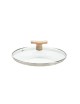 De Buyer glass lid wooden knob - 4 sizes