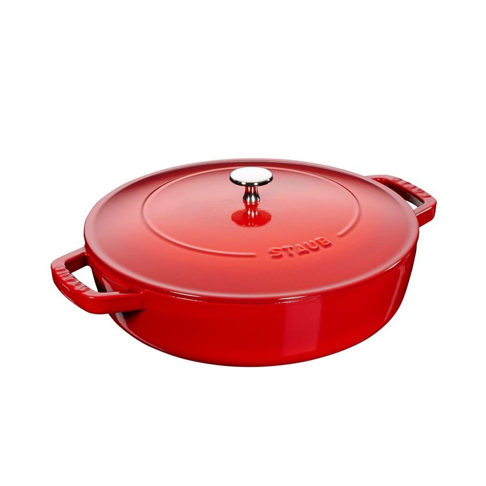 Le Creuset La Fonte enamel grill pan 30 cm, cherry red