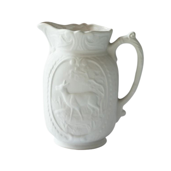 Pichet vase Cerf en grès Digoin - 2 coloris