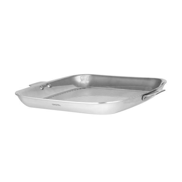 Gril carré Cristel Casteline amovible en inox - 30x30cm