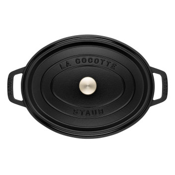 Staub Oval Cocotte 41 cm, Black 40509-509-0 for sale