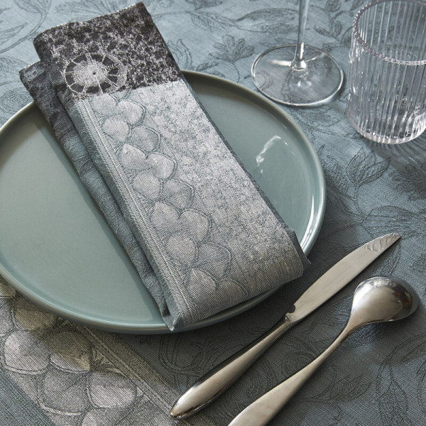 4 serviettes de table Le Jacquard Français Symphonie Baroque - 2 coloris