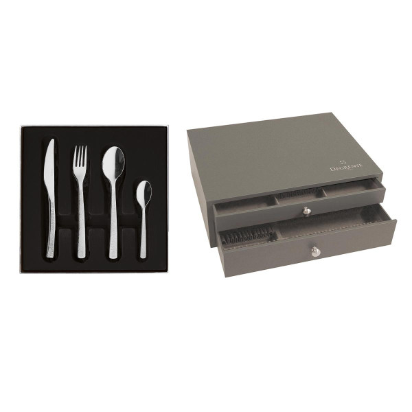DEGRENNE Box 75 pcs cutlery set Astrée Ciselée