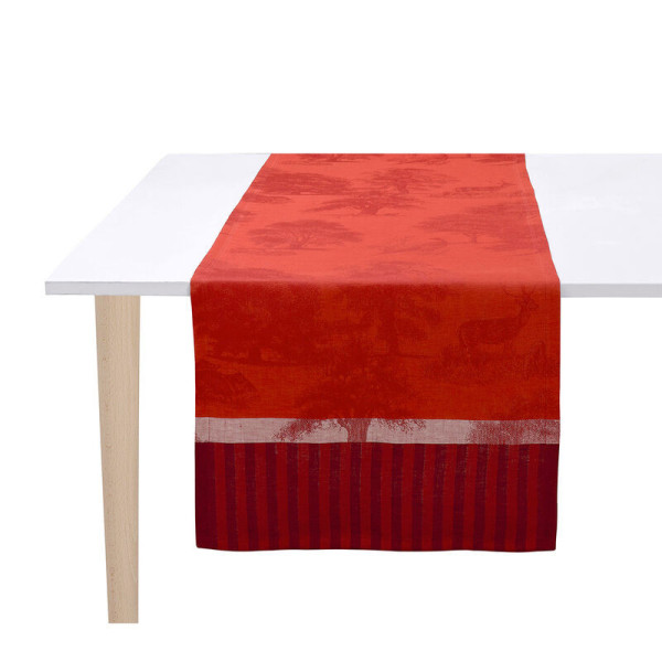 Chemin de table LE JACQUARD FRANCAIS Souveraine Lin - 3 coloris
