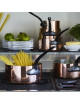 Set of 3 Baumalu tinned copper saucepans