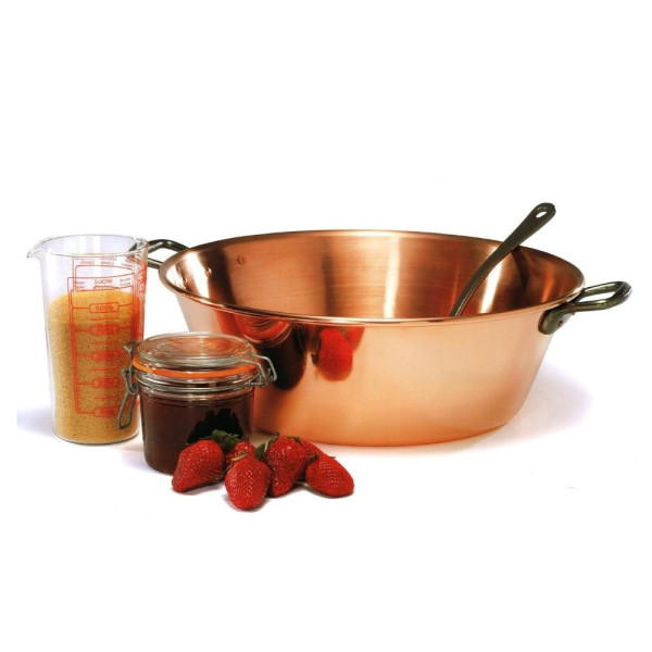Bassine à confiture Baumalu en cuivre lisse 12L