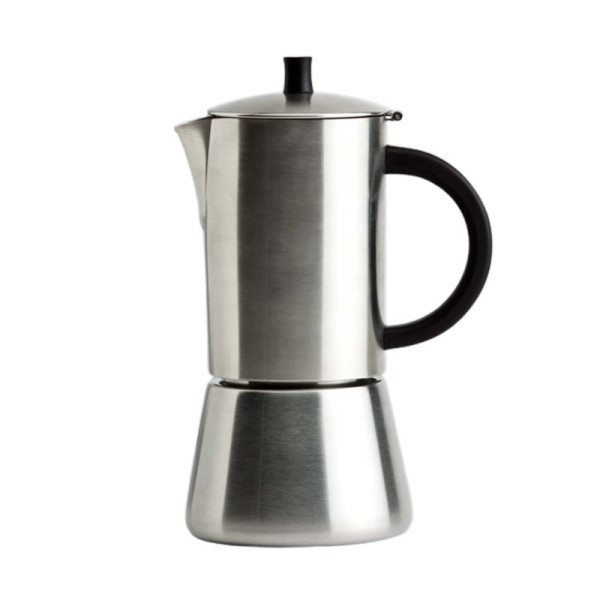 Italian coffee maker Palermo Cristel brushed stainless steel - 2 sizes
