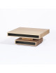 Drugeot Manufacture Cubocarré solid oak coffee table - 14 colors