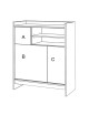 Drugeot Manufacture Chiffonier Bric 90 solid oak - 14 colors