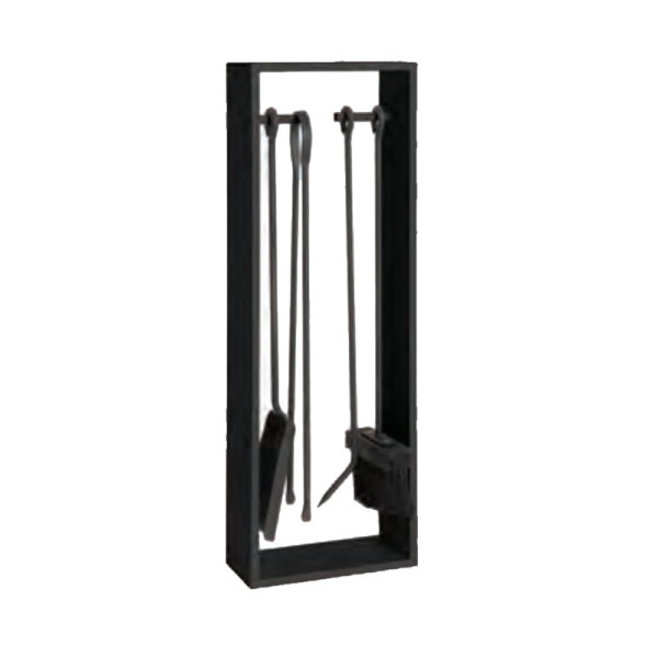Serviteur de cheminée Reignoux h.64cm noir