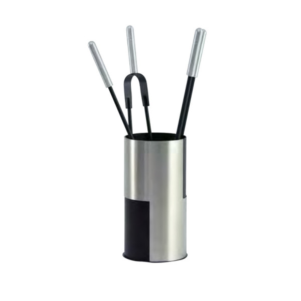 Serviteur de cheminée REIGNOUX noir alu h.60cm