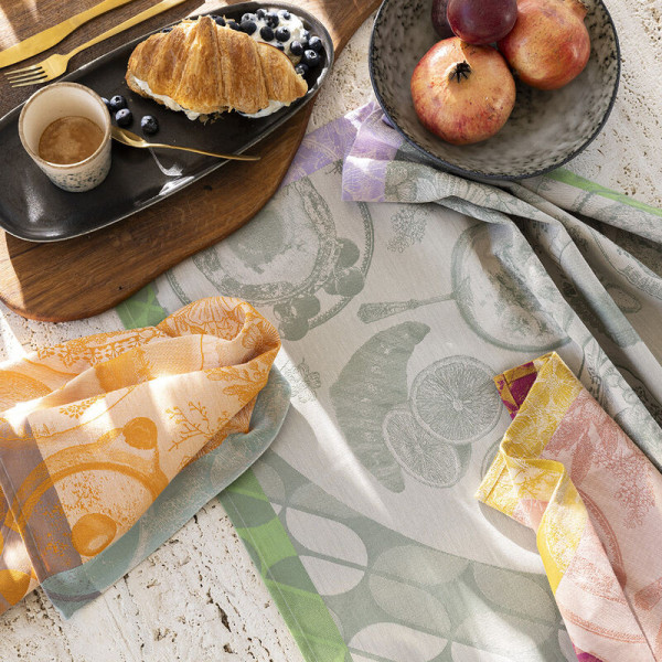 Torchon LE JACQUARD FRANCAIS Brunch Gourmand en coton - 3 coloris