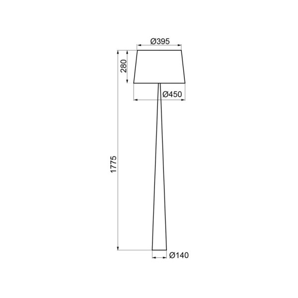 Aluminor Totem LS wooden floor lamp