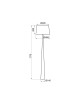 Aluminor Totem LS wooden floor lamp