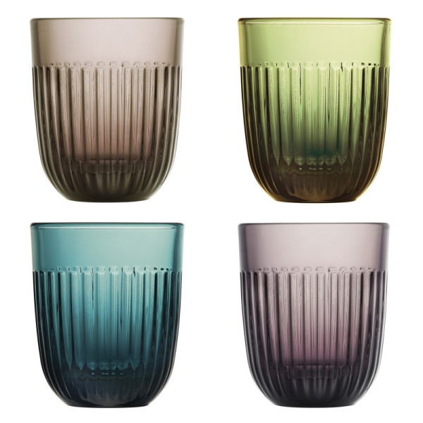 LA ROCHERE Set of 4 water glasses Ouessant colored cups