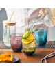 LA ROCHERE Set of 4 water glasses Ouessant colored cups