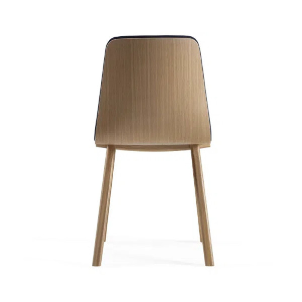 Chevron Dasras chair in oak wood and fabric - 9 finishes