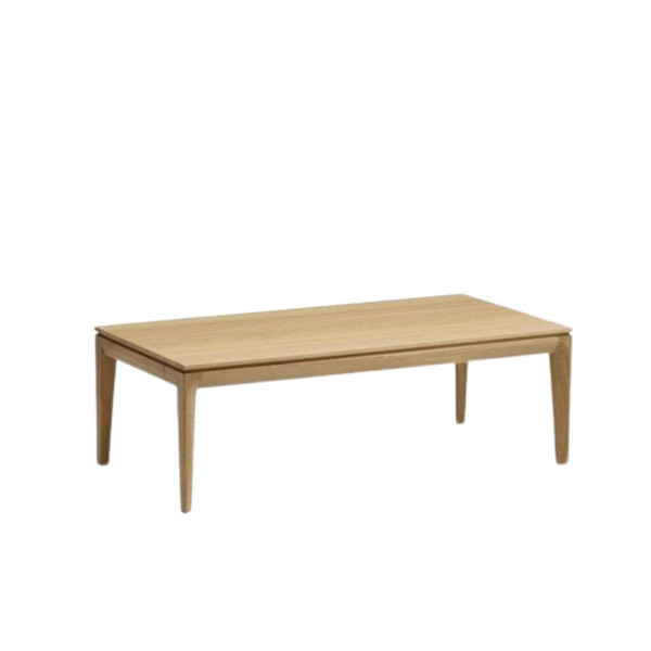 Dasras Buzz rectangular coffee table in oak or walnut wood - 10 finishes 2 sizes 2 models