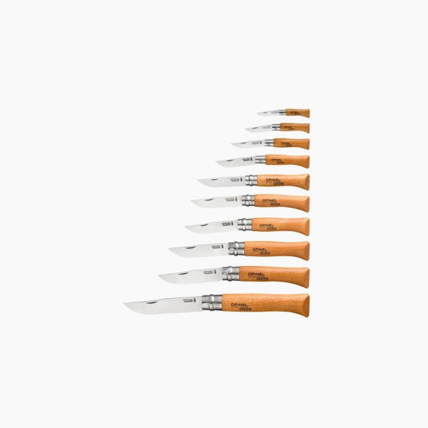 OPINEL Collection box 10 Tradition knives - carbon or stainless steel