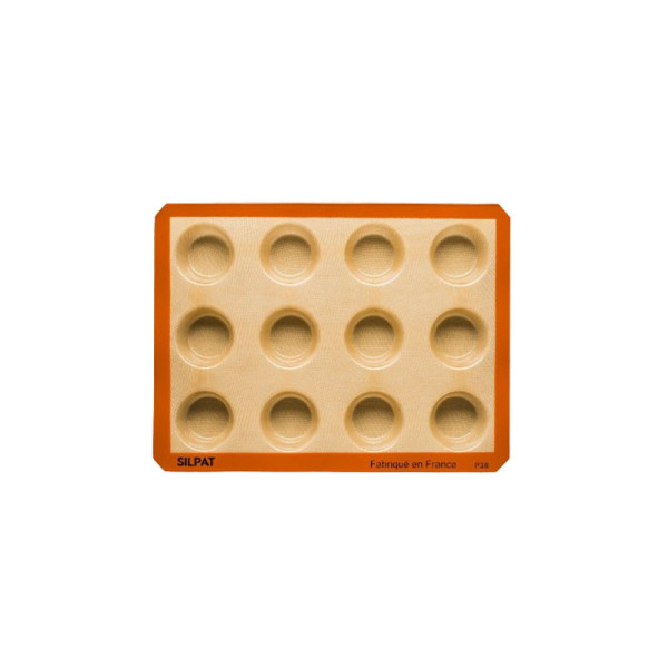 SILPAT 12-muffin silicone cake mold 40x30cm