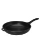 CHASSEUR Round Cast Iron Frying Pan with Cast Iron Handle - 2 Sizes, 2 Colors