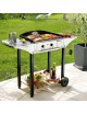 Plancha 600 électrique Roller Grill avec desserte