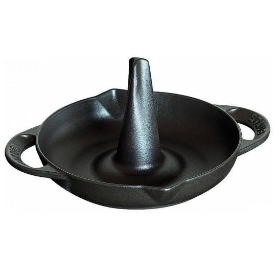 STAUB Enameled Cast Iron Roaster 24cm Matte Black